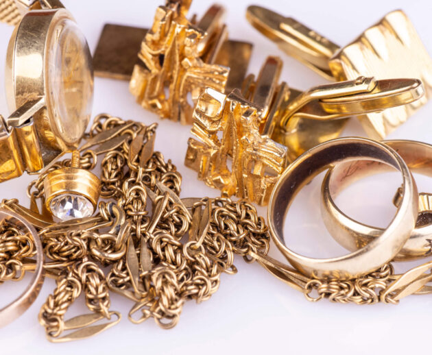 A,Collection,Of,Old,Gold,Jewelery,For,Precious,Metal,Recycling